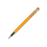 Caran d'Ache 849 Fountain Pen, Orange Fluorescent Aluminum Body, Nib Broad Caran d'Ache
