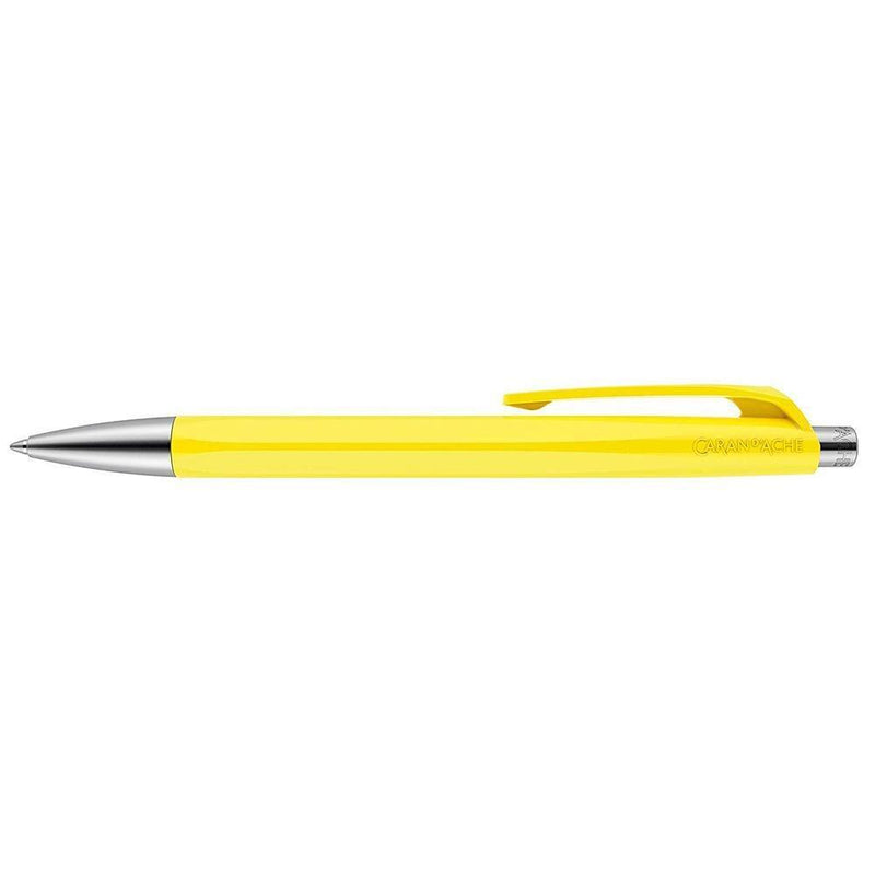 Caran d'Ache 888 Infinite Ballpoint Pen, Lemon Yellow Resin Hexagonal Barrel Caran d'Ache