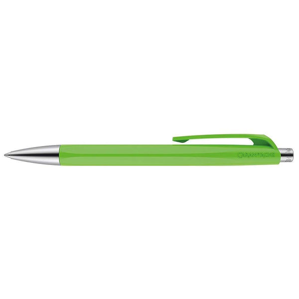 Caran d'Ache 888 Infinite Ballpoint Pen, Spring Green Resin Hexagonal Barrel Caran d'Ache