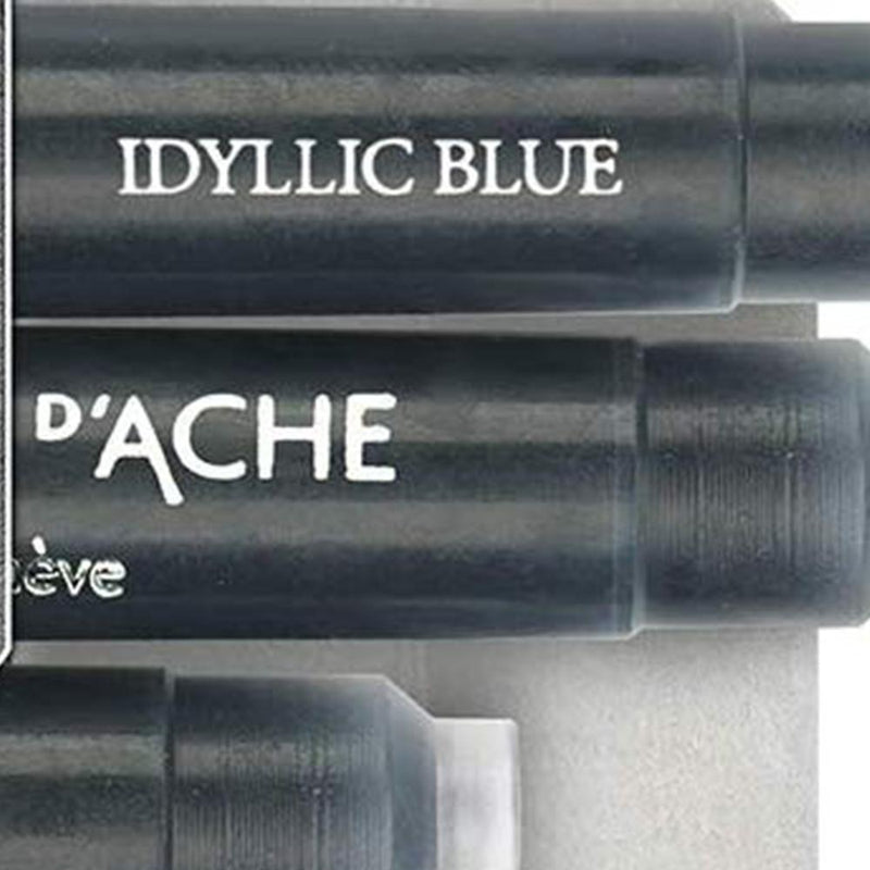 Caran d'Ache Chromatic Ink Cartridge, Idyllic Blue, Pack of 6 (8021.140) Caran d'Ache