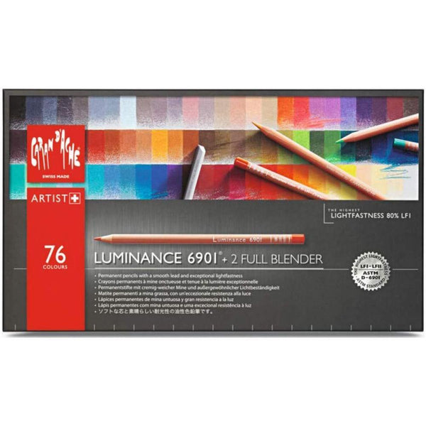 Caran d'Ache Luminance 6901 Clr Pncl Set 76 Artist Rng Caran d'Ache