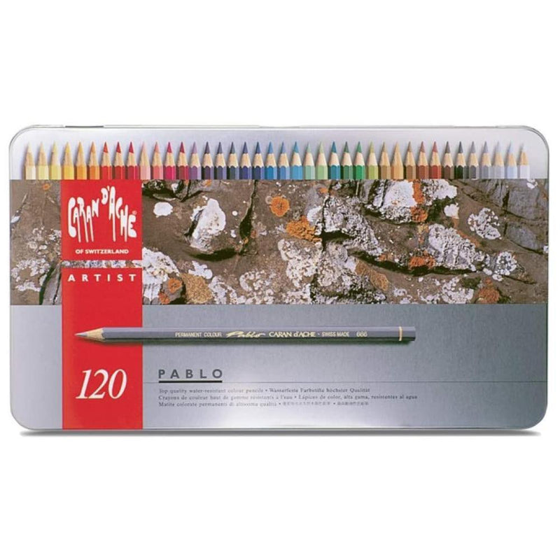 Caran d'Ache Pablo Colored Pencil Set Of 120 Metal Box (666.420) Caran d'Ache