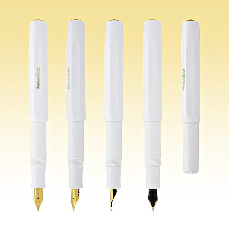 Kaweco Classic Sport Fountain Pen - Medium Nib - White Body Kaweco