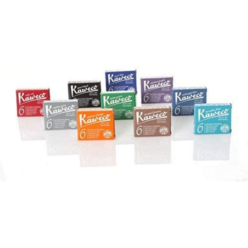 Kaweco Fountain Pen Ink Cartridges short, 10 colors, 10 x 6 pieces Kaweco