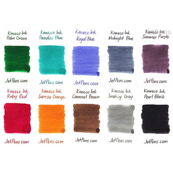 Kaweco Fountain Pen Ink Cartridges short, 10 colors, 10 x 6 pieces Kaweco