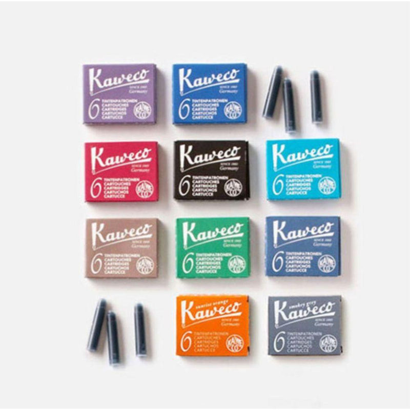 Kaweco Fountain Pen Ink Cartridges short, 10 colors, 10 x 6 pieces Kaweco