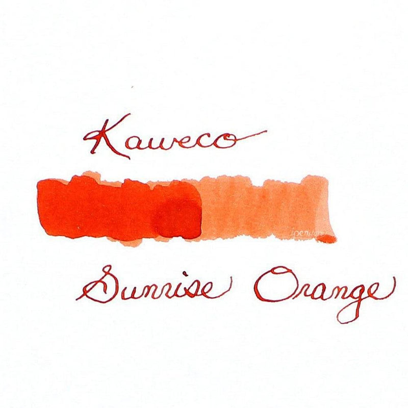 Kaweco Fountain Pen Ink Cartridges short, Sunrise Orange (Orange ), Pack of 6 Kaweco