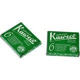 Kaweco Fountain Pen ink cartridge short green - pack of 6 Kaweco