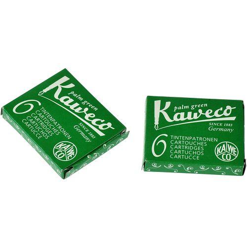 Kaweco Fountain Pen ink cartridge short green - pack of 6 Kaweco