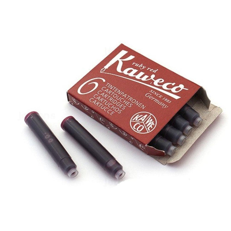 Kaweco Fountain Pen ink cartridge short red - pack of 6 Kaweco