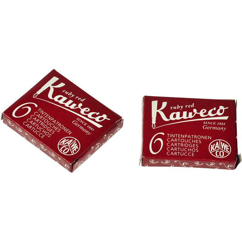 Kaweco Fountain Pen ink cartridge short red - pack of 6 Kaweco