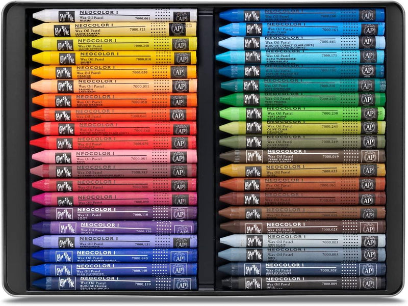 Caran d'Ache Classic Neocolor II Water-Soluble Pastels, 40 Colors Caran d'Ache