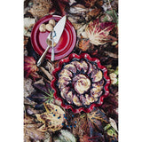 Emile Henry Made in France Ruffled Pie Dish 10.5" X2.5", 10.5" by 2.5", Burgundy Red Emile Henry