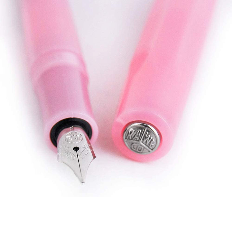 Kaweco Sport Fountain Pen Blush Pitaya, Fine Nib with Octagonal Clip Chrome Kaweco