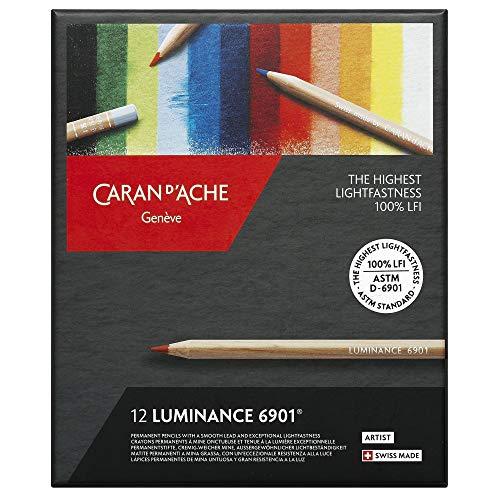 Caran d 'Ache d-ache 6901.712 12pièce Pencil Coloured Pencils (12 Piece (S) (S), Hexagonal) Caran d'Ache