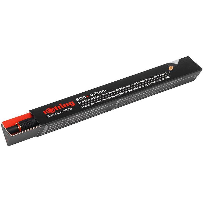 rOtring 1900182 800+ Mechanical Pencil and Touchscreen Stylus, 0.7 mm, Black Barrel Rotring