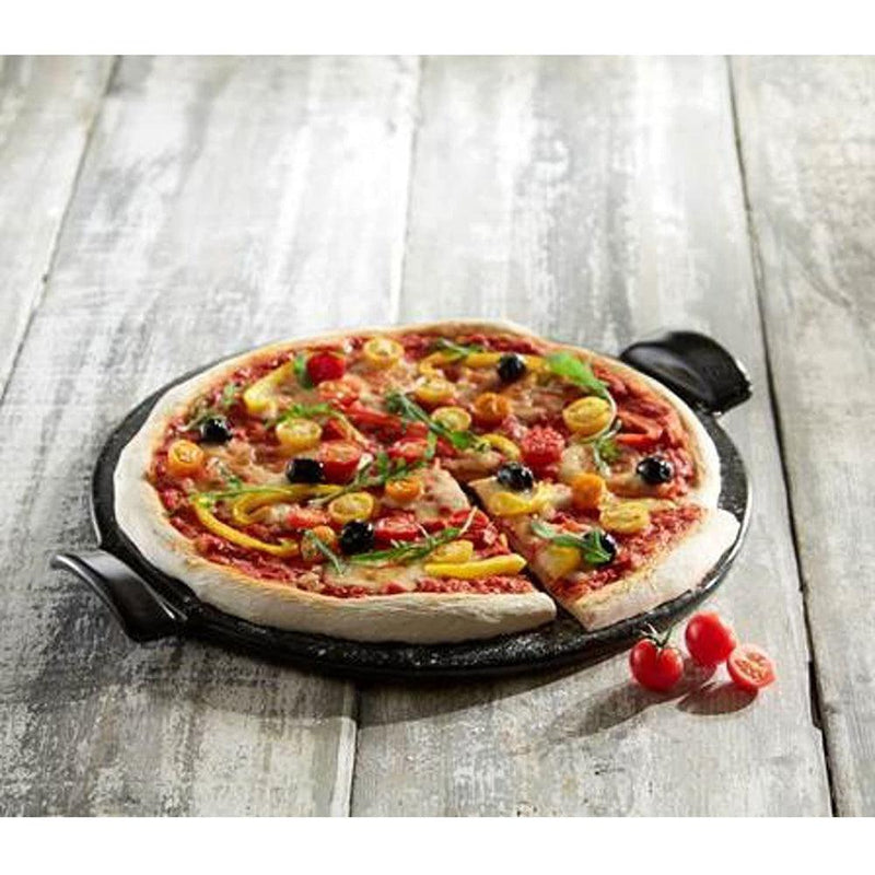 Emile Henry Pizza Stone Round 14.5", Charcoal Emile Henry