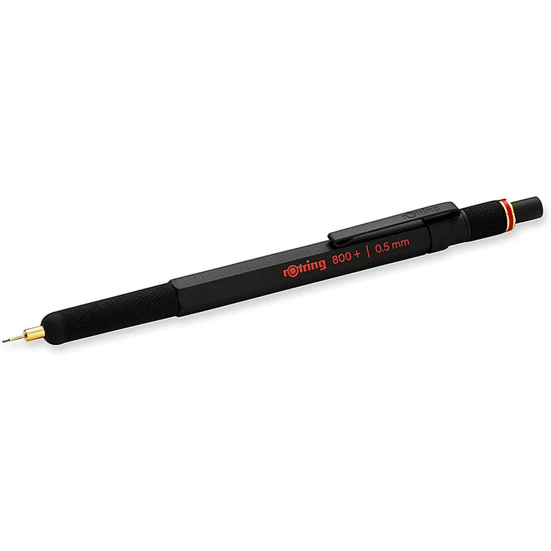 rOtring 1900181 800+ Mechanical Pencil and Touchscreen Stylus, 0.5 mm, Black Barrel Rotring