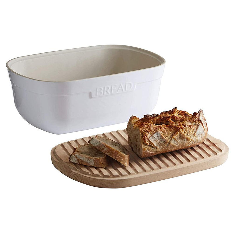 Emile Henry, Flour White bread storage box, 14 x 9.5 x 6 inches Emile Henry