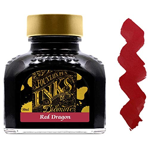 Diamine Refills Red Dragon Bottled Ink 80mL - DM-7077 Diamine
