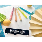 Kaweco Sport Fountain Pen Light Blueberry, Fine Nib Octagonal Clip Chrome Kaweco