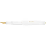 Kaweco Sport Classic Fountain Pen White, Fine Nib Octagonal Clip Gold Kaweco