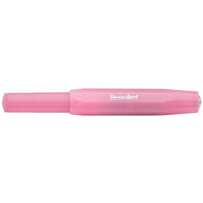 Kaweco Sport Fountain Pen Blush Pitaya, Fine Nib with Octagonal Clip Chrome Kaweco