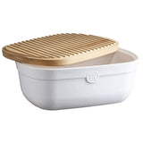 Emile Henry, Flour White bread storage box, 14 x 9.5 x 6 inches Emile Henry