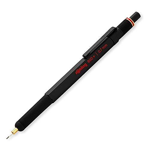 rOtring 1900182 800+ Mechanical Pencil and Touchscreen Stylus, 0.7 mm, Black Barrel Rotring
