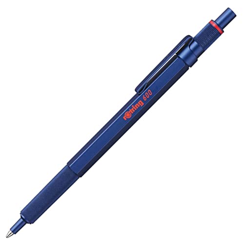 rOtring 600 Mechanical Pencil | HB 0.7 mm | Blue All-Metal Body | Hexagonal Barrel Rotring