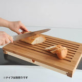 Alessi "Sbriciola" Bread Board in Bamboo Wood With Crumb Catcher in Thermoplastic Resin, Wood Alessi