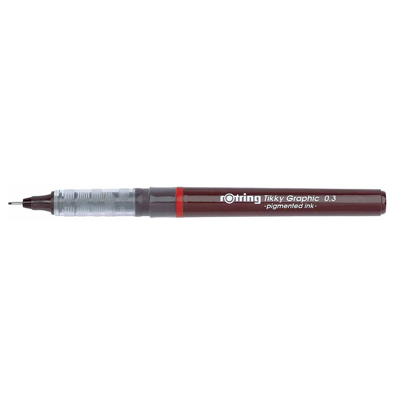 rOtring Tikky Graphic Fineliner Pens, 0.7mm & 0.5mm & 0.3mm, Black Ink, 3 Count Rotring