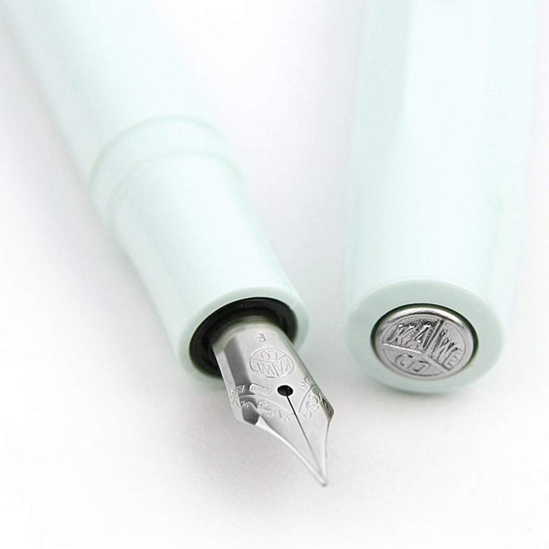 Kaweco Sport Skyline Fountain Pen Mint, Fine Nib with Kaweco Sport Octagonal Clip Chrome Kaweco