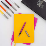 Parker Jotter Originals Fountain Pen, Classic Finish, Medium Nib, Blue & Black Ink Parker