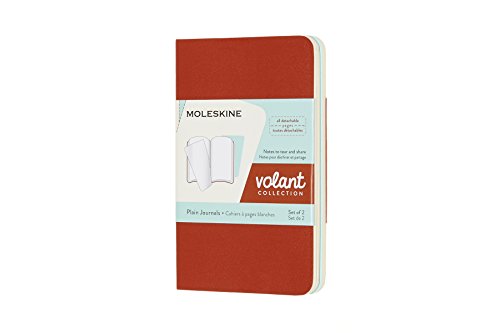 Moleskine Volant Journal, Soft Cover, Large (5" x 8.25") Plain/Blank, Powder Blue Moleskine