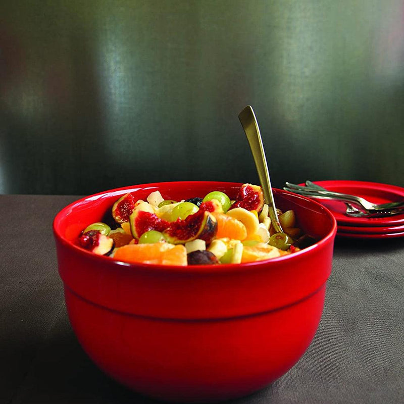 Emile Henry Made In France Mixing Bowl, 6.8", Burgundy Red Emile Henry