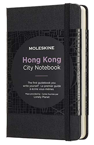 Moleskine Journey City Notebook, Hong Kong, Hard Cover, Pocket (3.5" x 5.5") Black, 220 Pages Moleskine