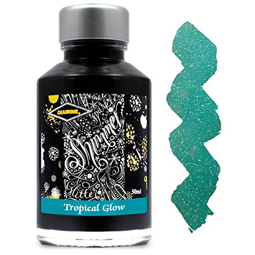 Diamine - Shimmering Fountain Pen Ink, Tropical Glow 50ml Diamine