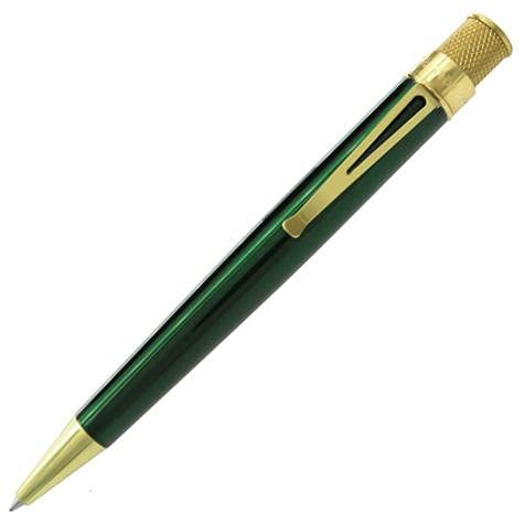 Retro 1951 Tornado Classic Brass Green Rollerball Pen Retro 51