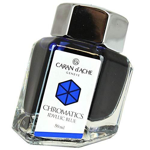 Caran d'Ache 50ml Chromatics Ink Bottle - Iddyllic Blue Caran d'Ache