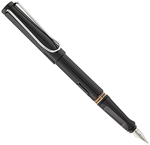 Lamy Safari Fountain Pen + 5 Black Ink Cartridges… Lamy