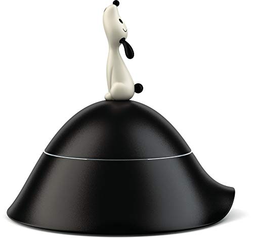 Alessi AMMI19 B Lula' Dog Bowl, Black, Black Alessi