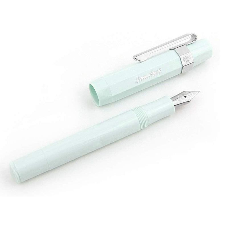 Kaweco Sport Skyline Fountain Pen Mint, Fine Nib with Kaweco Sport Octagonal Clip Chrome Kaweco