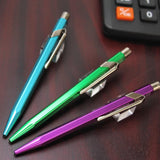 Caran D'ache Swiss Made Metal Ballpoint Pen, Metallic Turquoise (849.171) Caran d'Ache
