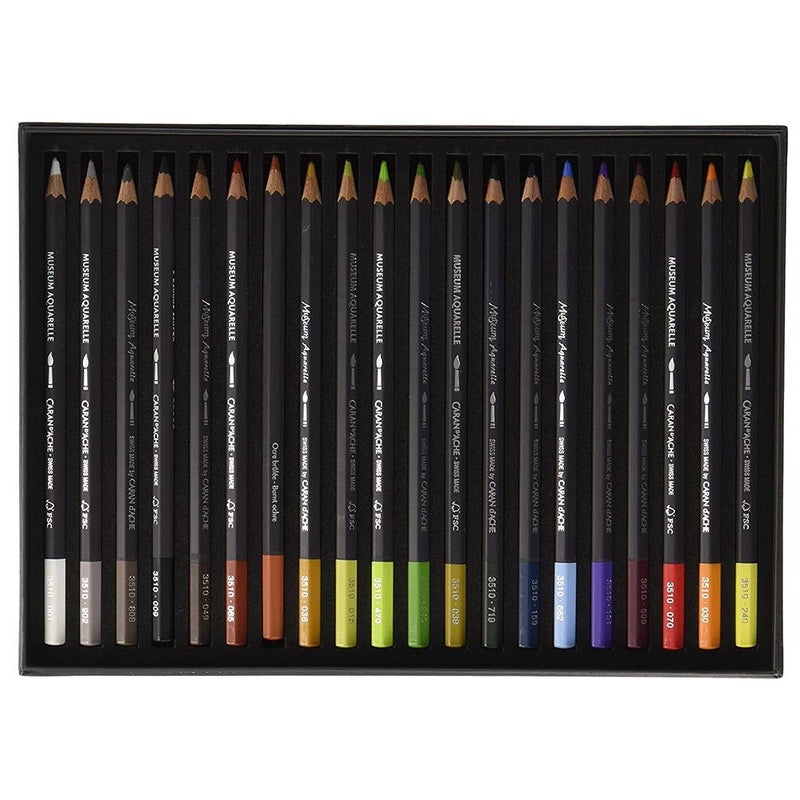 Caran D'ache Museum Aquarelle Pencil Sets Landscape Set of 20 Colours (3510.420) Caran d'Ache