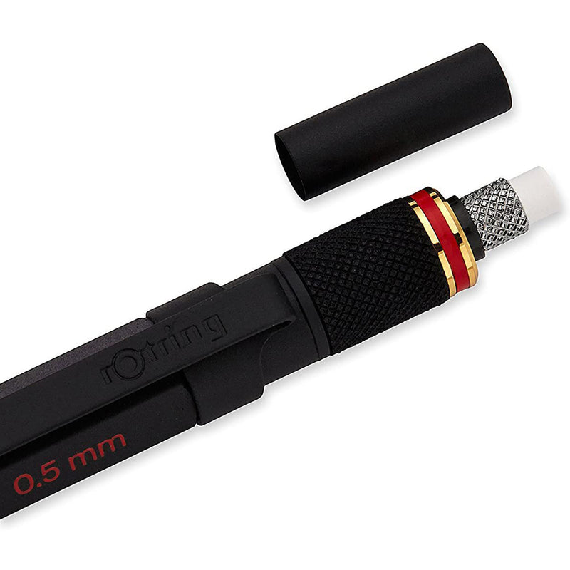 rOtring 1900181 800+ Mechanical Pencil and Touchscreen Stylus, 0.5 mm, Black Barrel Rotring