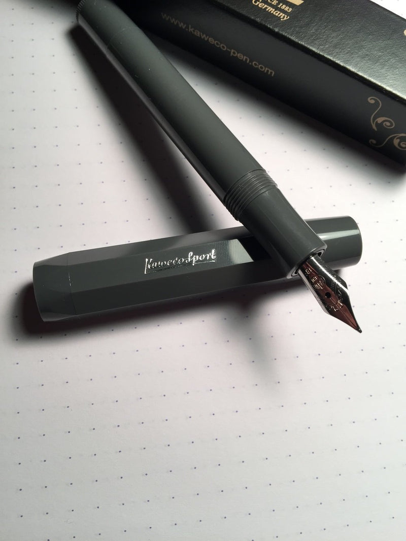 Kaweco Sport Skyline Fountain Pen - Grey - F Nib (fine) Kaweco