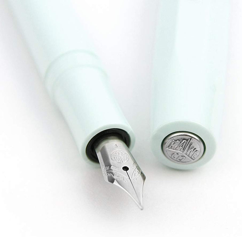 Kaweco Sport Skyline Fountain Pen Mint, Fine Nib with Kaweco Sport Octagonal Clip Chrome Kaweco
