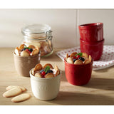 Emile Henry Made in France 6.75 oz Ramekin (Set of 2), 3.25" by 2.75", Flour White Emile Henry