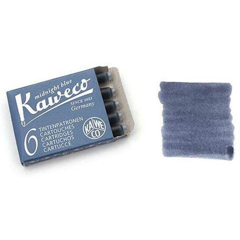 Fountain Pen Ink Cartridge - Blue - 6 Pack Kaweco